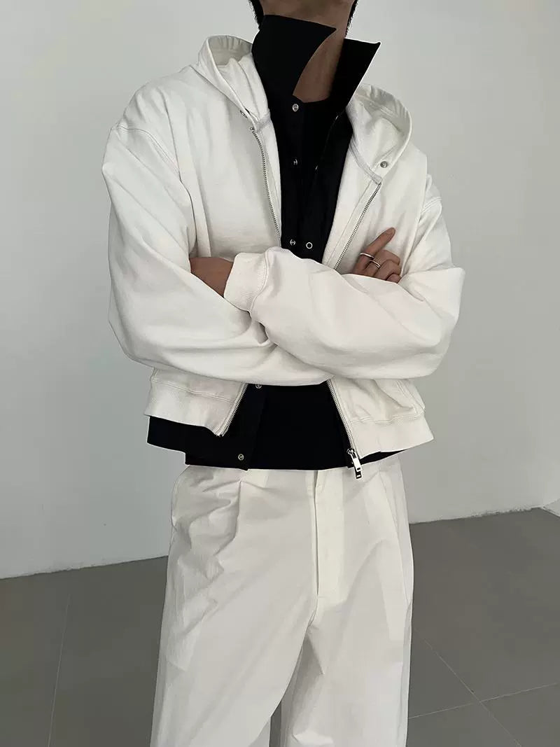 COLN Short zipper Cotton Jacket