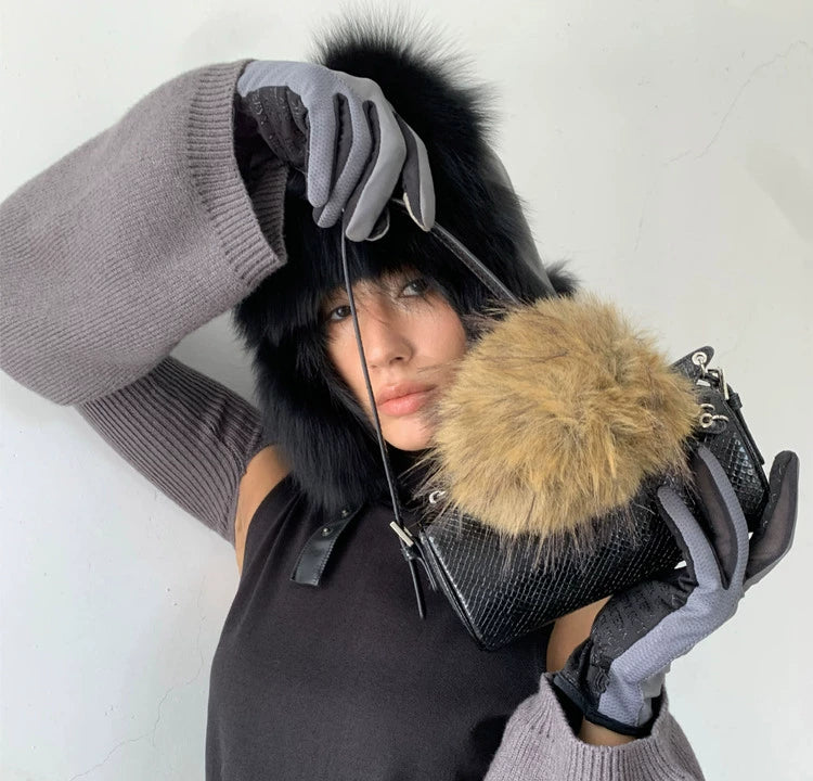 ECODAY Mini Pencil Case Cylinder Handbag