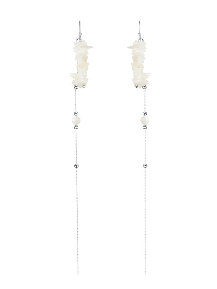 NO SOLUTION Shell Gravel Earrings