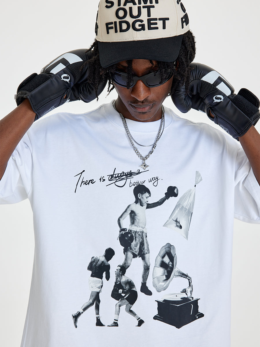 76th Human NMK Boxing Boy Heavy 100% Cotton Tee