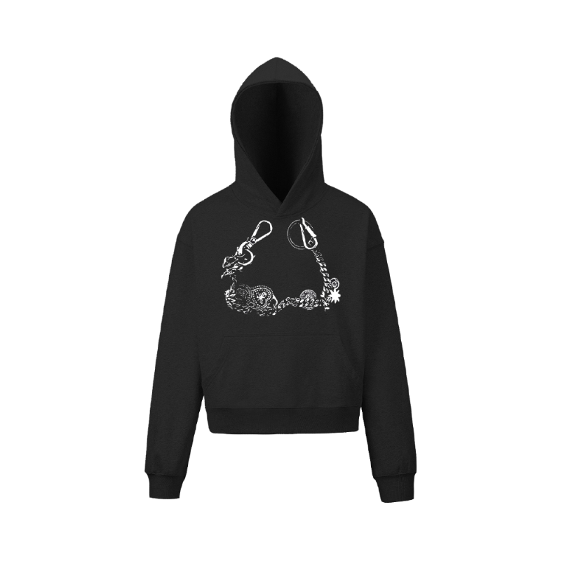 KONOOT Lucky Necklace Print Casual Versatile Hooded Sweater