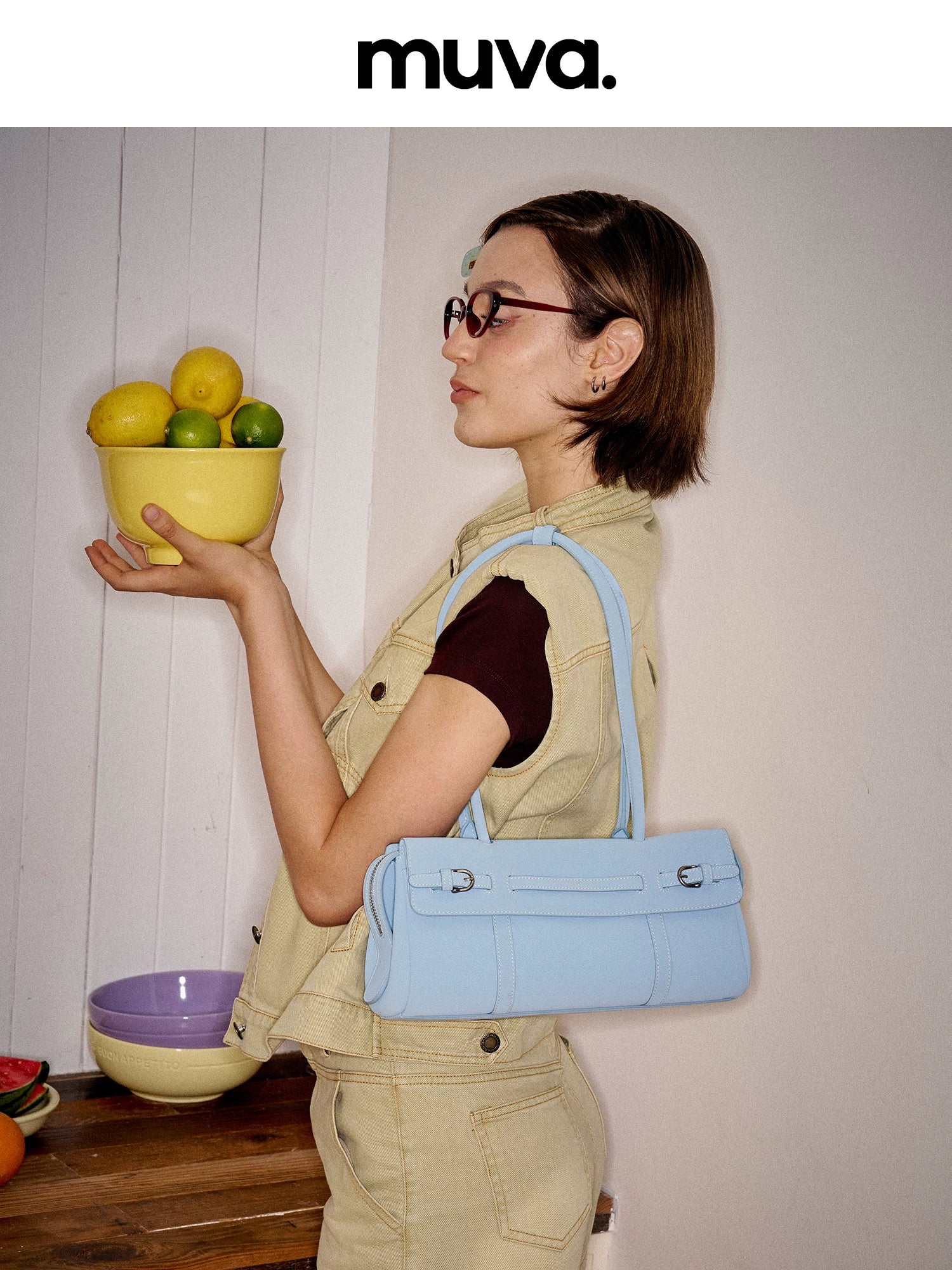 Muva Leather Premium Underarm Bag