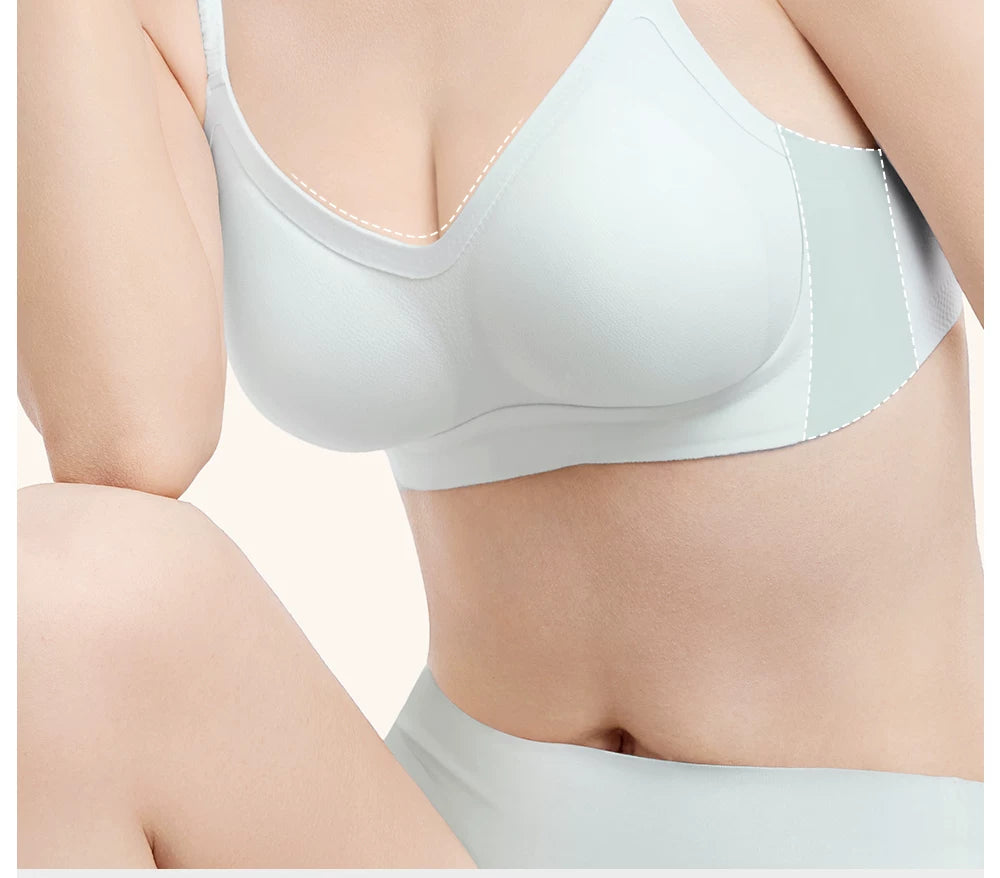 SecretWorld Breathable Non-Marking Spaghetti Strap Bra