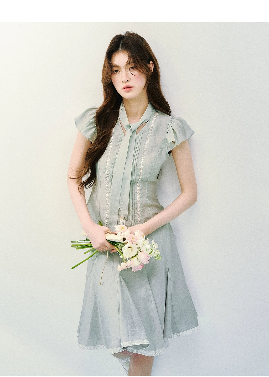 SunsetPark Streamer Ruffle Shirt Skirt Set