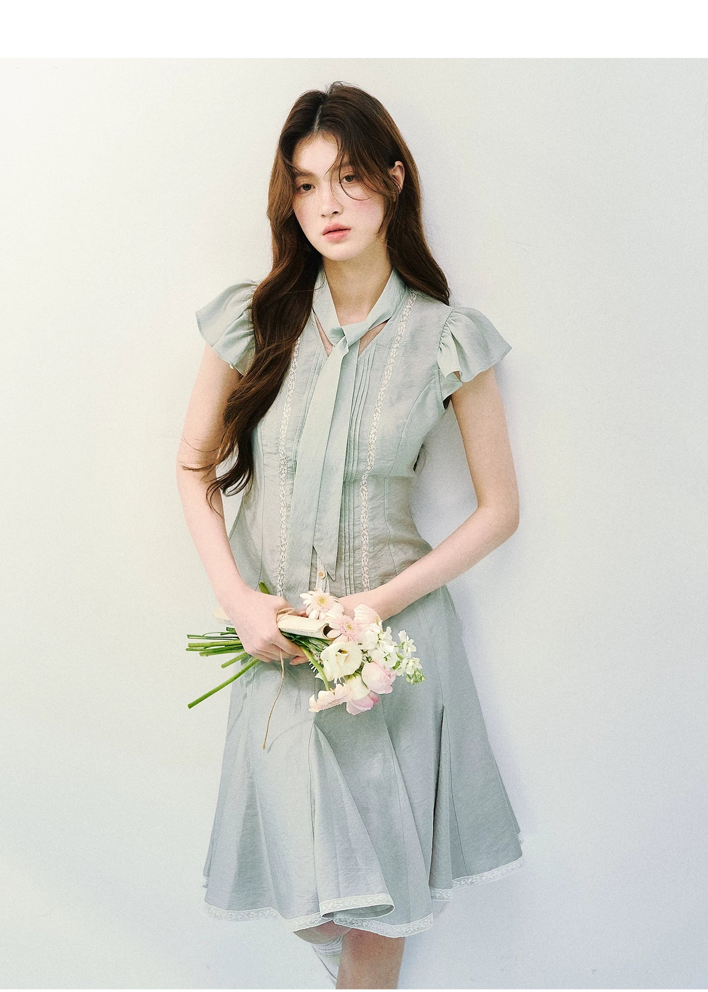 SunsetPark Streamer Ruffle Shirt Skirt Set