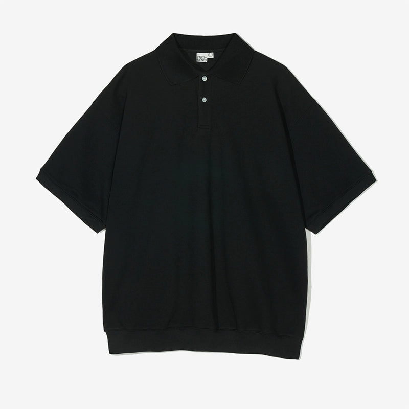 PARTIMENTO Casual Solid Color Loose Knitted Tee