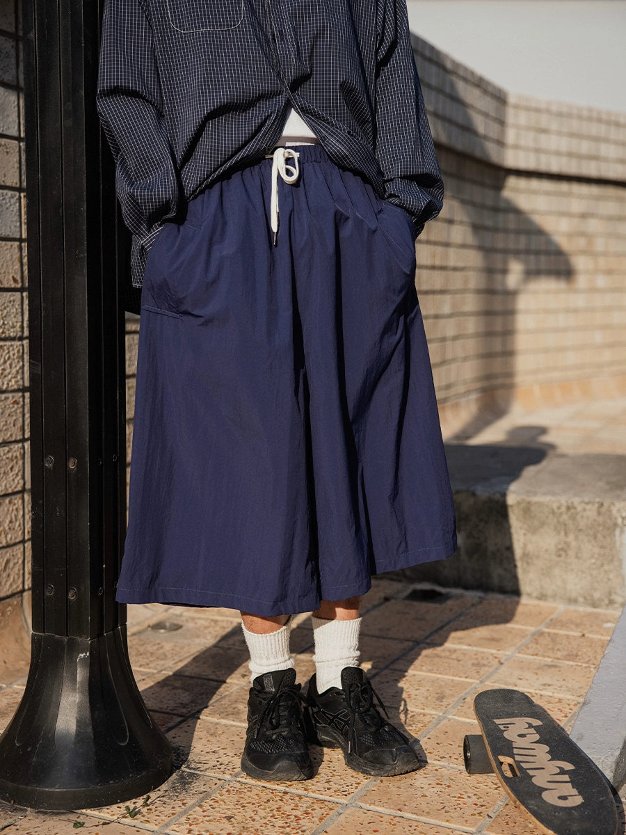 NOEARS Japanese Retro Loose Quick-drying Cropped Pants