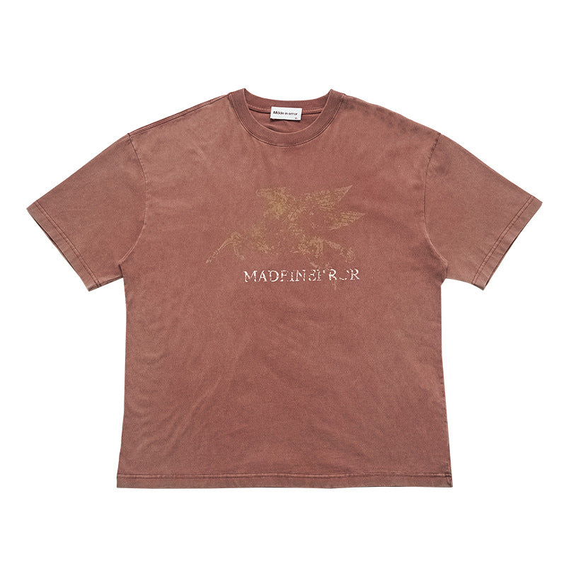 UNF old washed destruction cracking tee