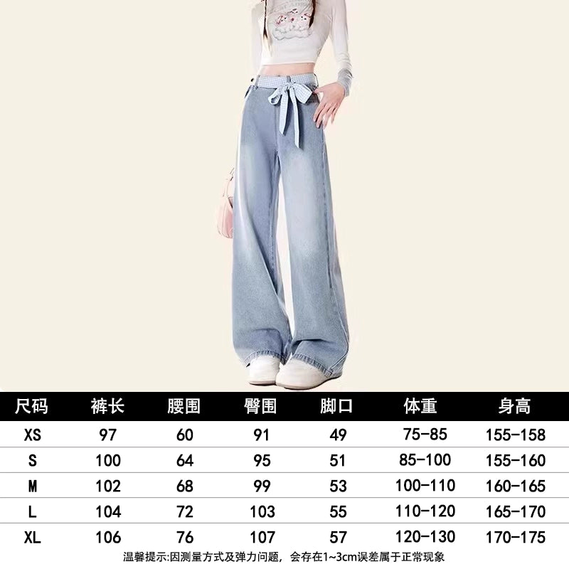 Zrsee Bow Strap Jeans