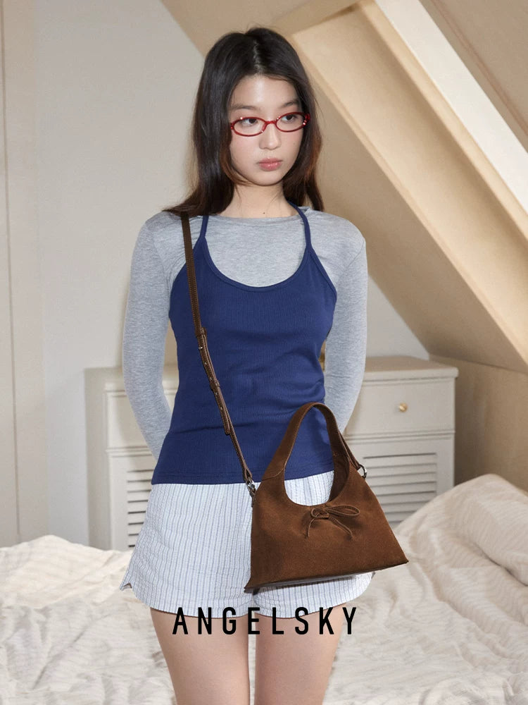 ANGELSKY Retro Simple Messenger Bag