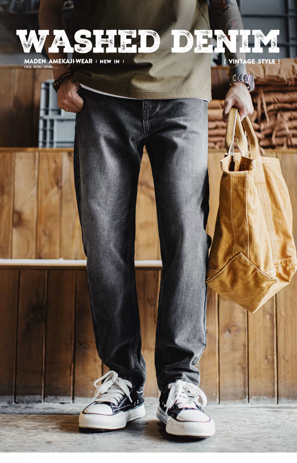 Madden  Casual Washed Old Jeans
