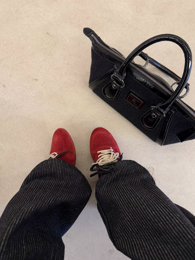 Borrowed Project Multi-strap Inkjet Contrasting Casual Sneakers