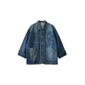 BUTTBILL 12.5 oz Washed Old Denim Commuter Jacket