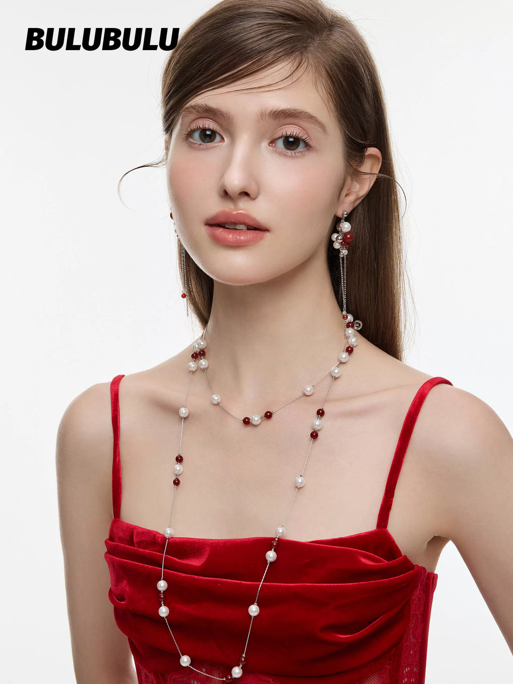 BULUBULU Agate Beaded Stud Earrings