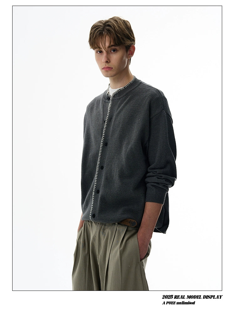 CHOIZE Vintage Casual Loose Versatile Knitted Sweater Jacket