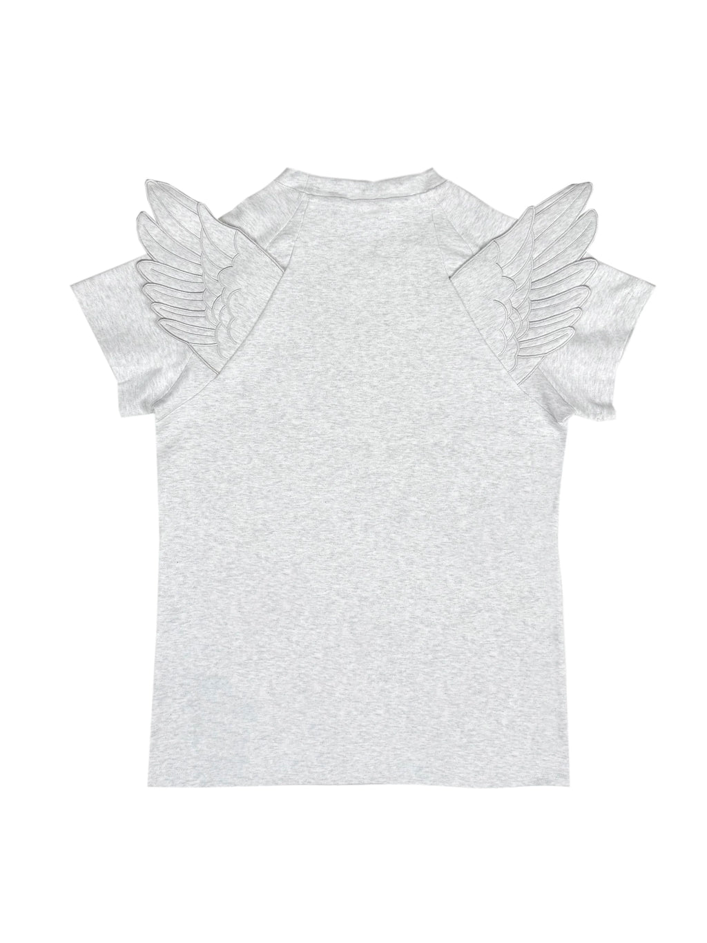 CHAI Wing Bump Nail Elastic Shoulder Tee