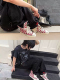 VETERANBOI Tongue Polka Dot Canvas Casual Shoes
