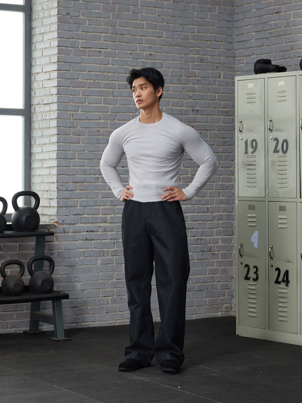 AFTERGLOW Knitted Bottom Casual Slim Sleeve