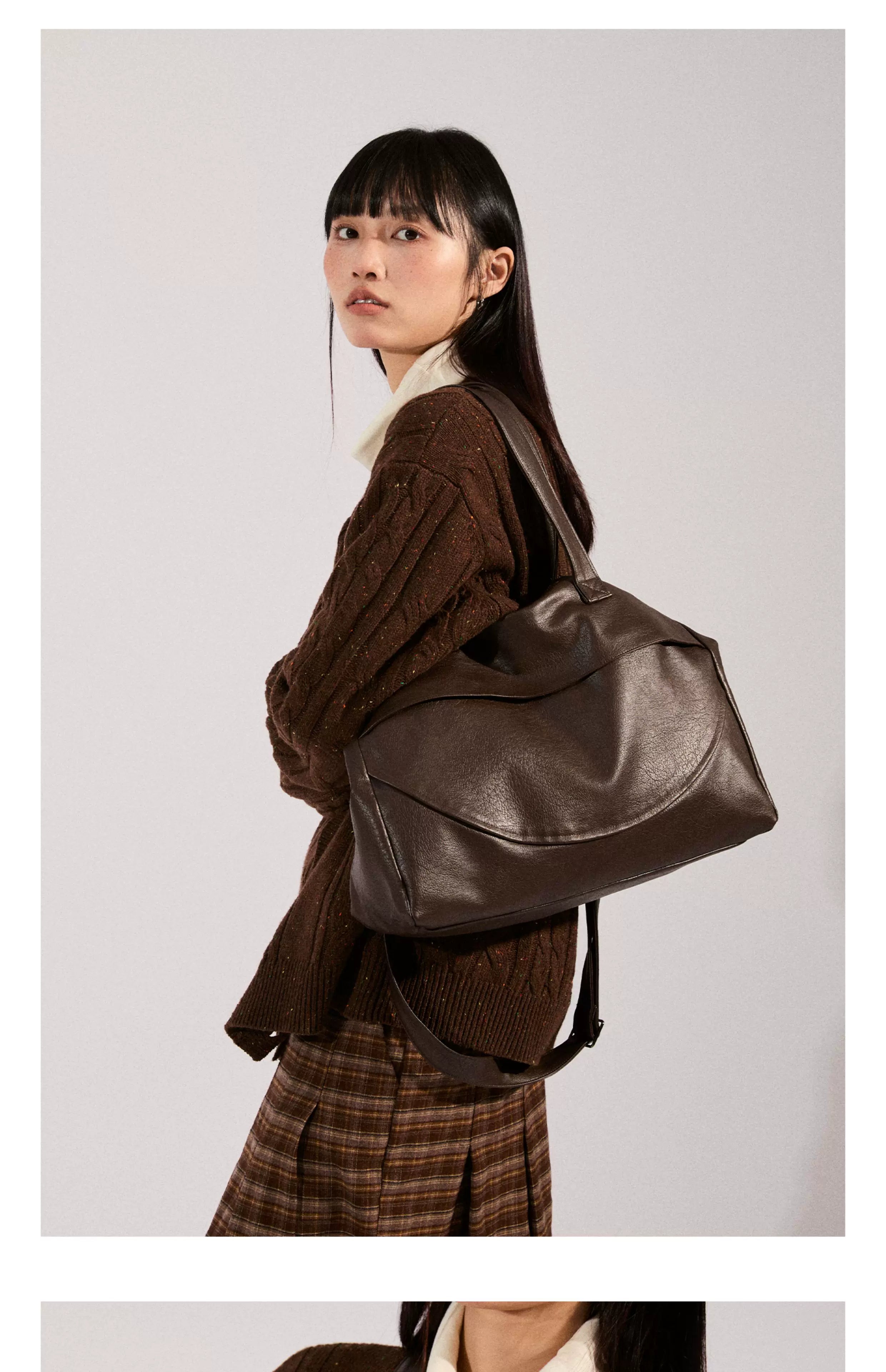 LR MADE Matte Crossbody Shoulder Bag