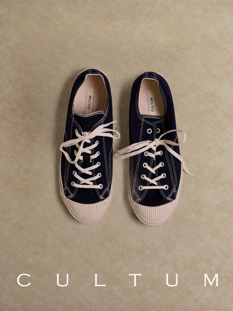 CULTUM Classic Vintage Breathable Shell Head Casual Canvas Shoes