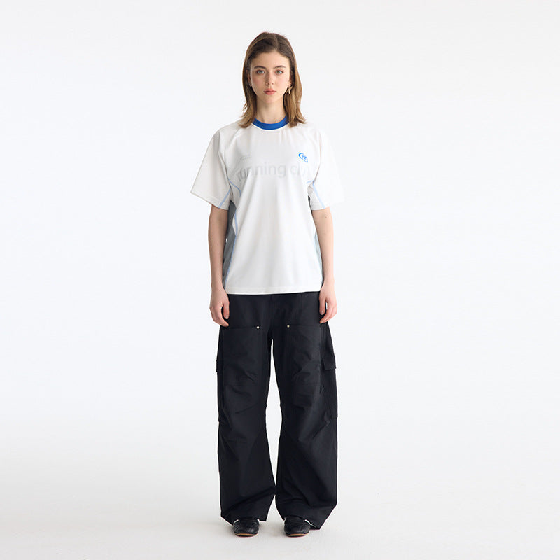 UNF Reflective Printing Splicing Contrasting Tee