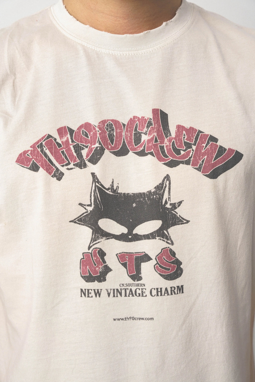 TH90 Cat Print Casual Tee