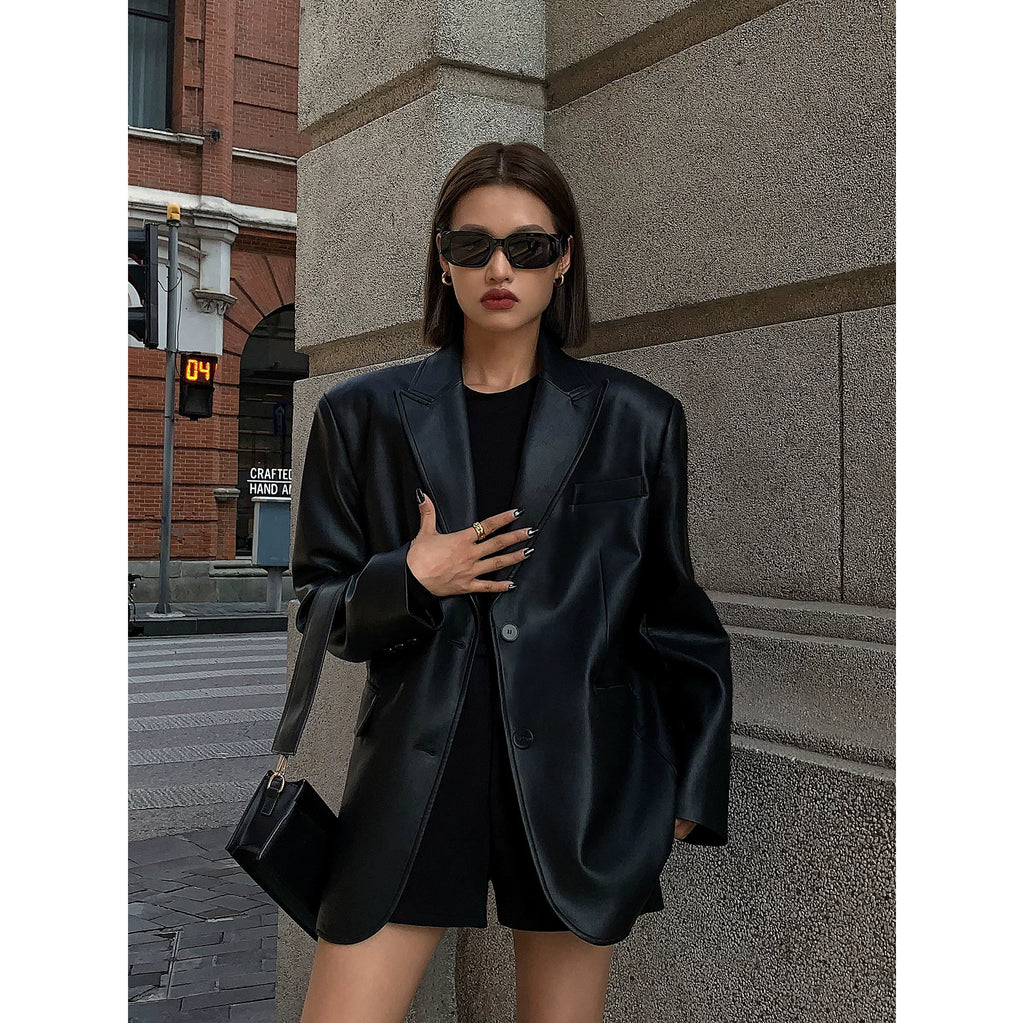 OUSPH Casual Premium Textured Loose Thickened Jacket