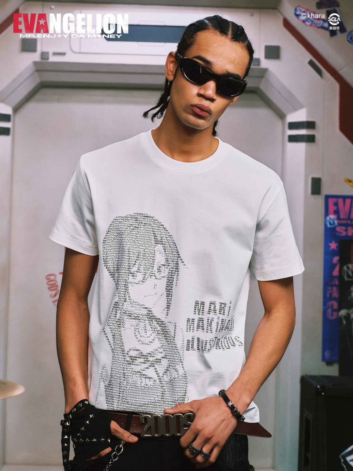 MEDM Loose Round Neck Versatile Tee