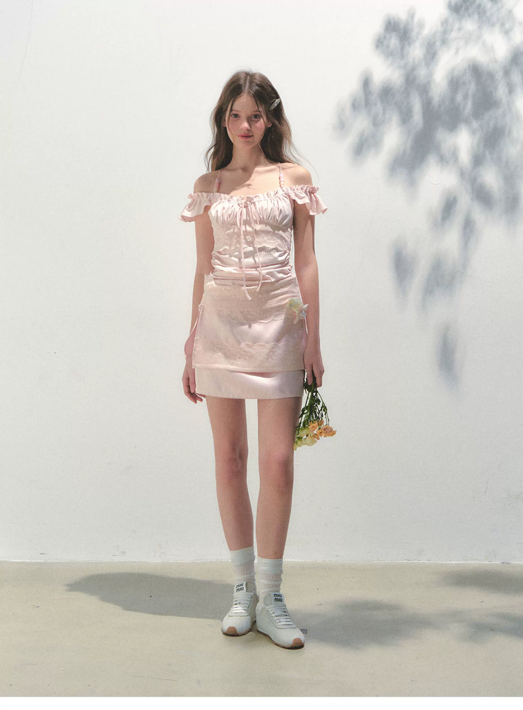 SunsetPark Three-dimensional Flower Decorative Hip Skirt