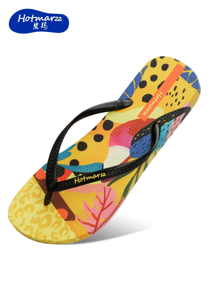 Hotmarzz Trendy Flower Beach Flip-flops