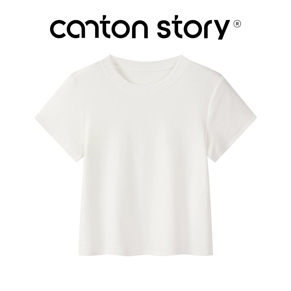 Cantonstory Casual Simple Versatile Tee