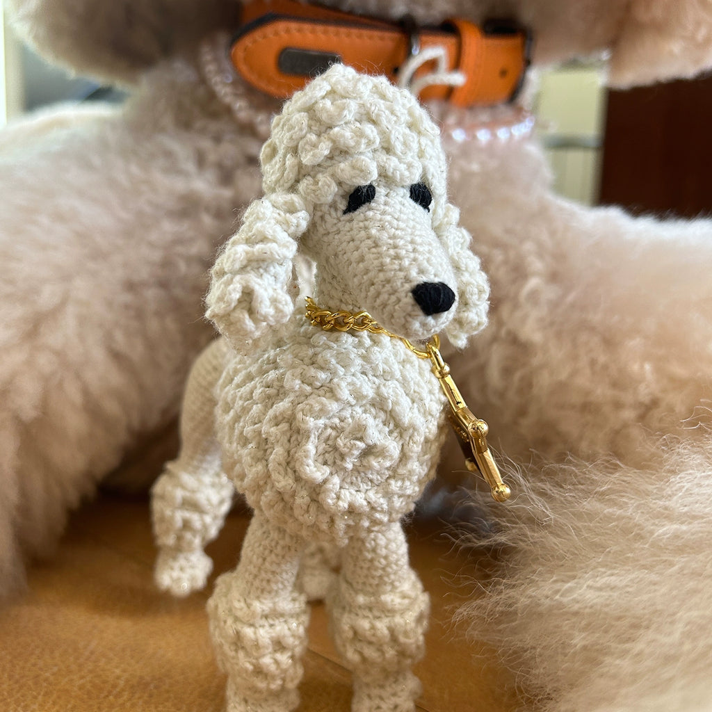 ECODAY Handmade Crochet Dog Pendant Bag Accessories