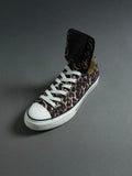 VOWPROGRESS Leopard Print Spider Element Cowhide Espadrilles