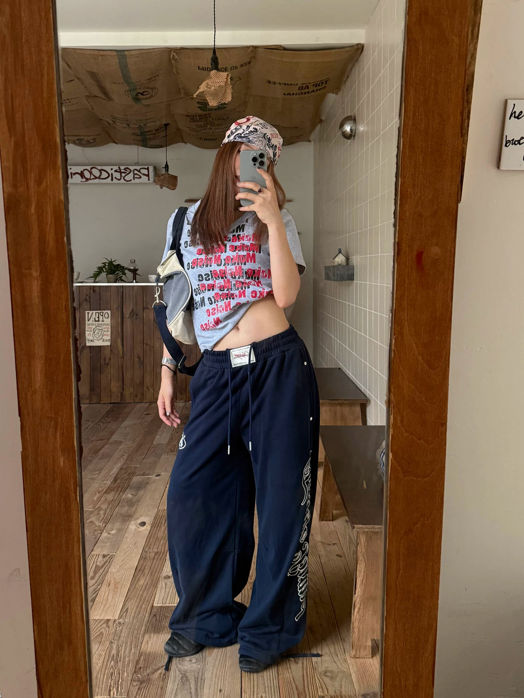 CCYE Retro Embroidered Sweatpants