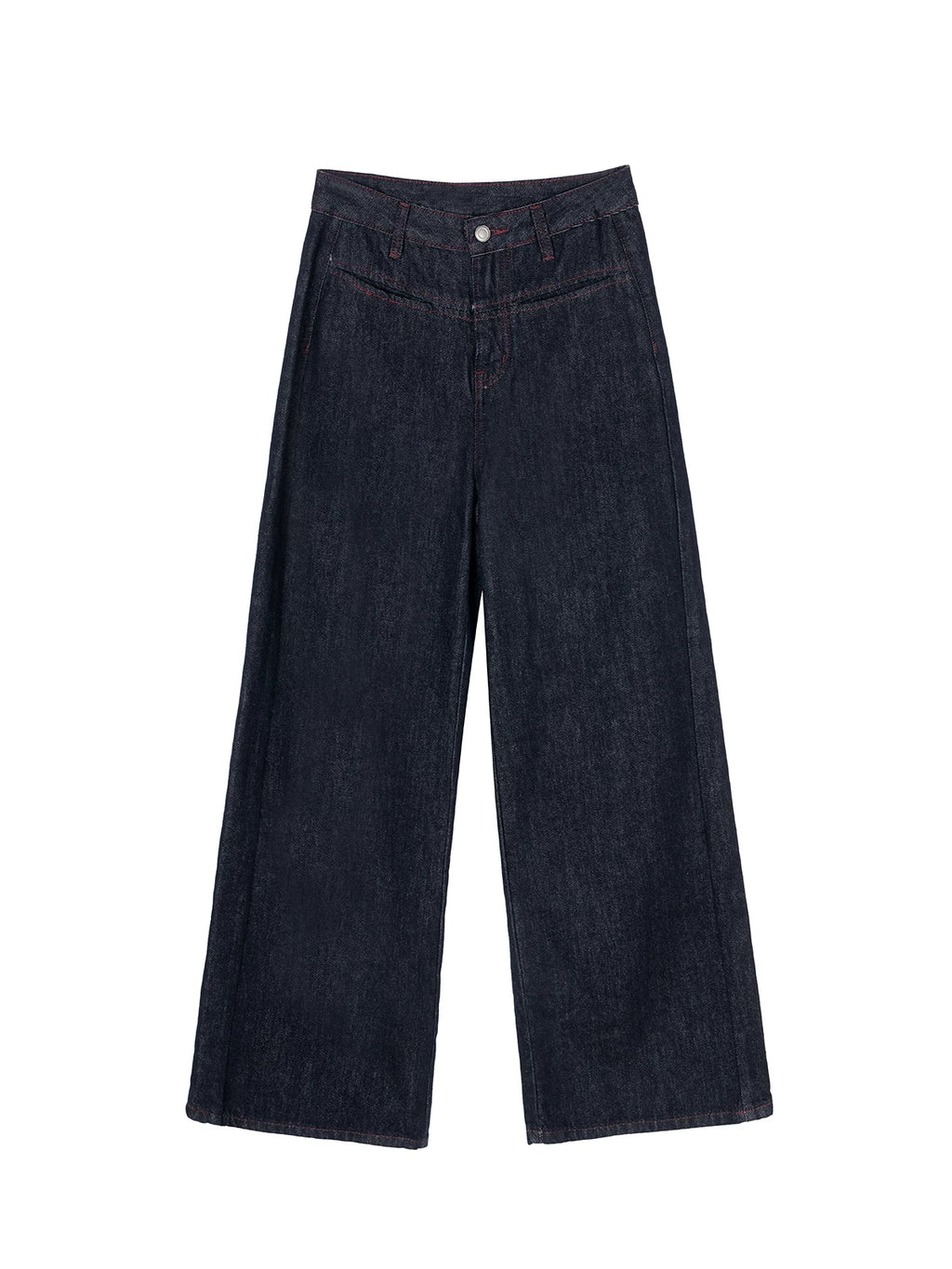 XUJING Vintage Drape Wide-leg Jeans
