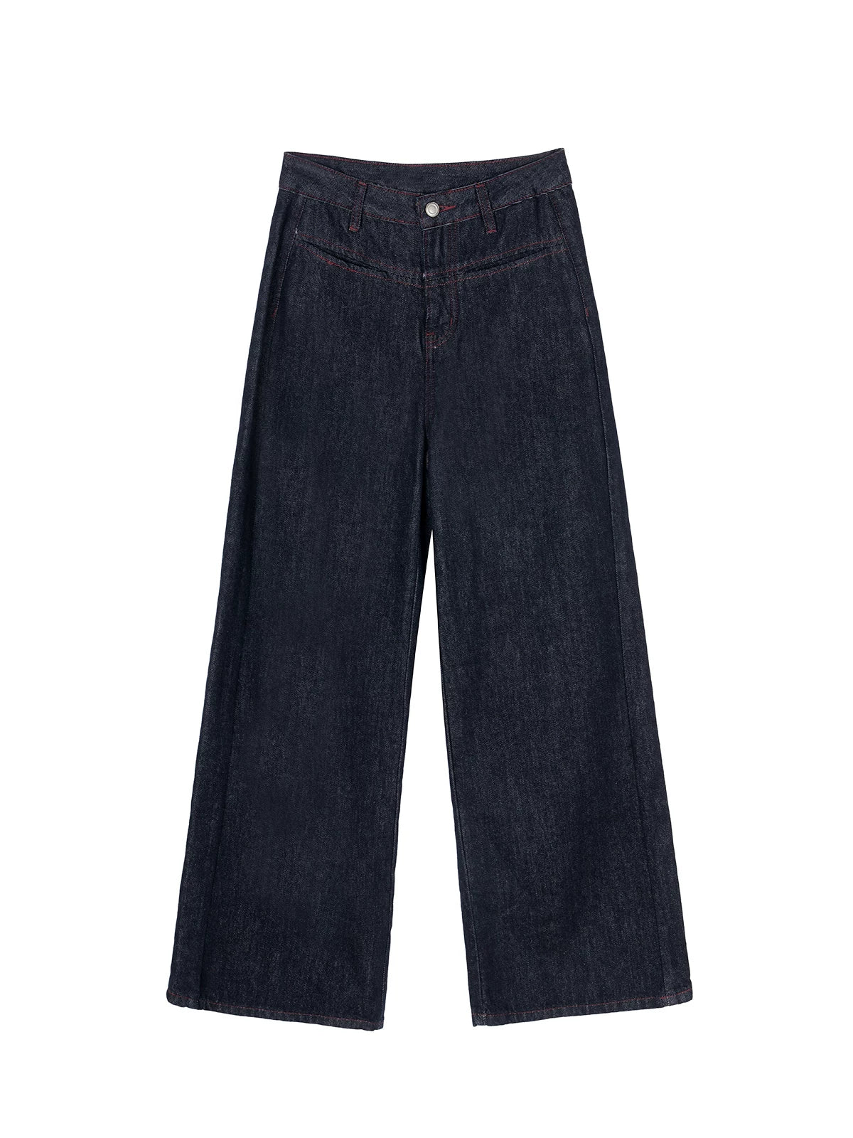 XUJING Vintage Drape Wide-leg Jeans