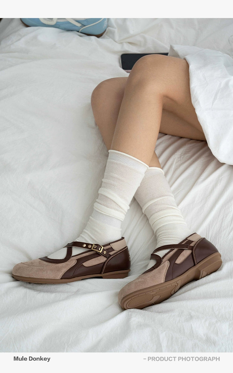 Donkey Hollow Retro Soft-soled Mary Jane Shoes
