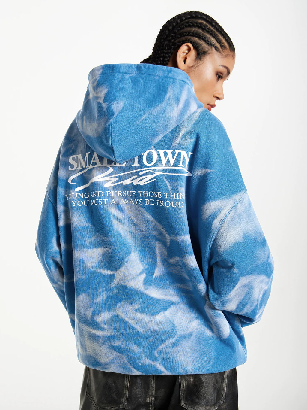 STK Water Ripple Cardigan Hoodie Sweater