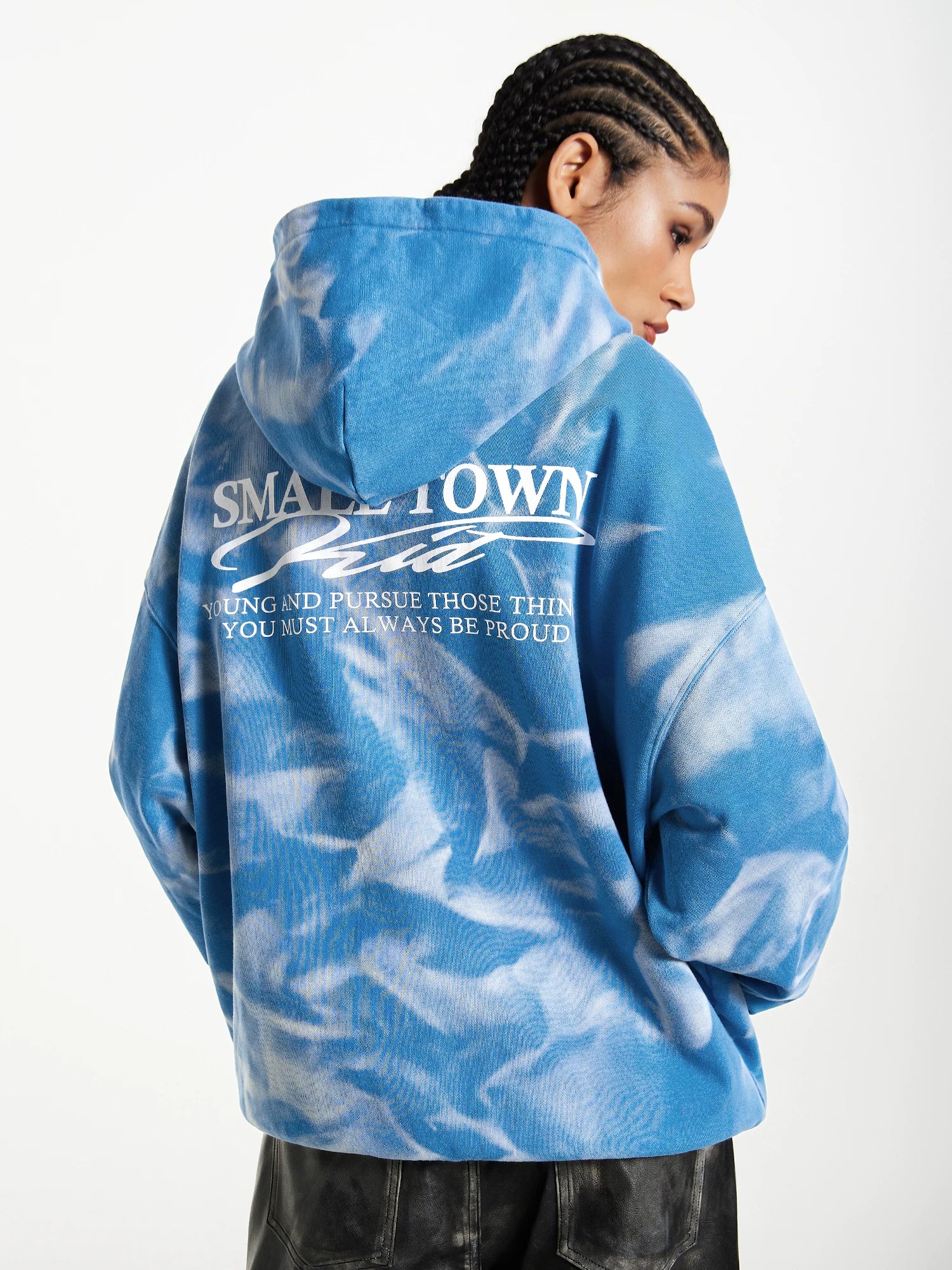 STK Water Ripple Cardigan Hoodie Sweater
