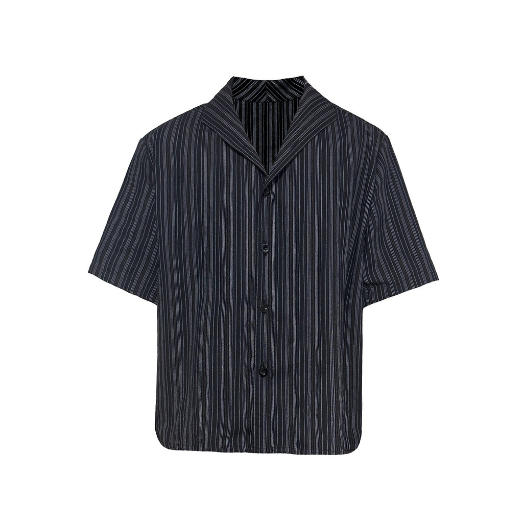 JCAESAR Striped Breathable Short-sleeved Shirt
