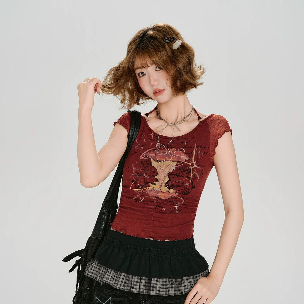 Girlyhalo Slim Neck Tee