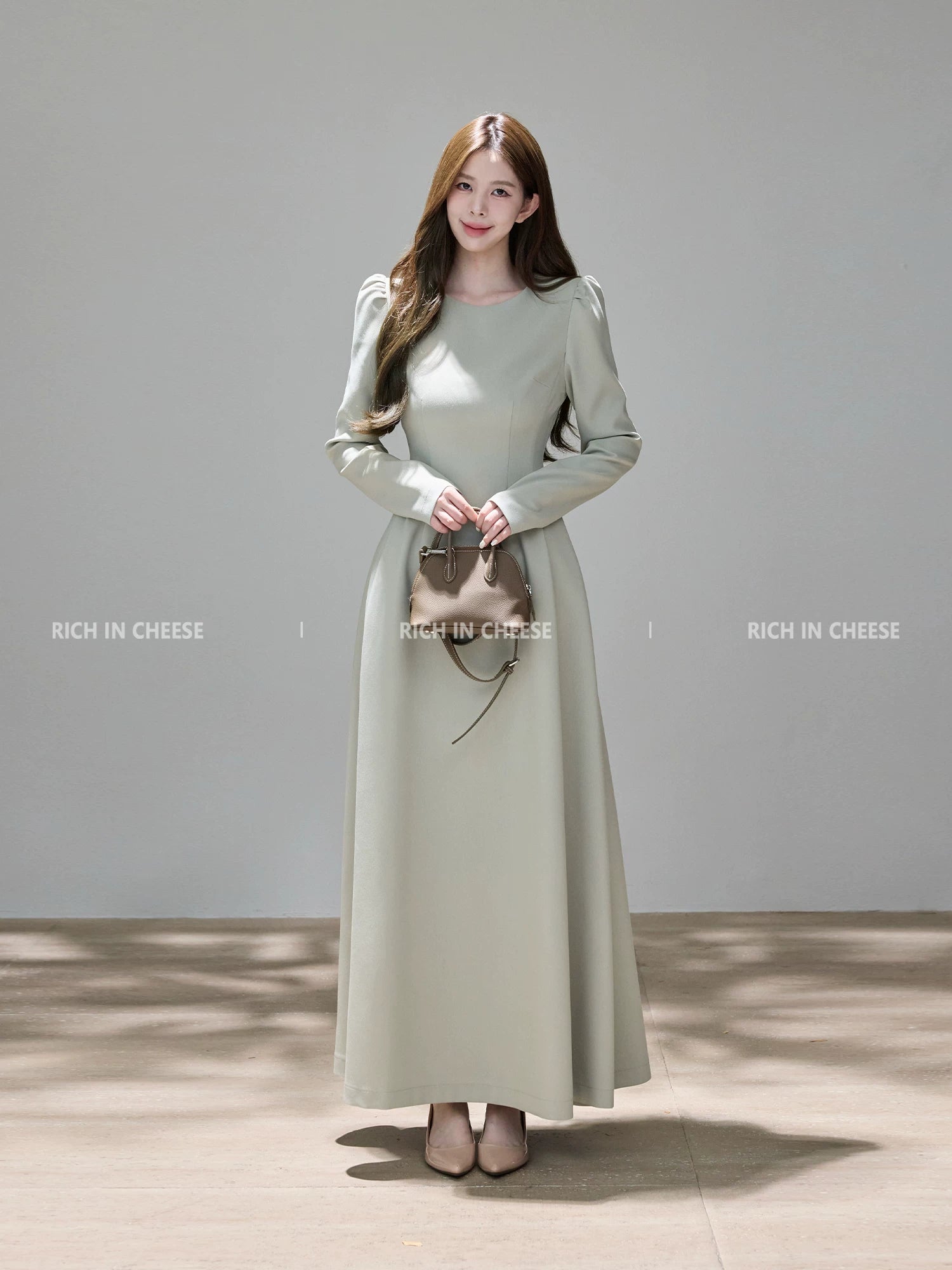RICH IN CHEESE Temperament High-end Waist Suit Dress