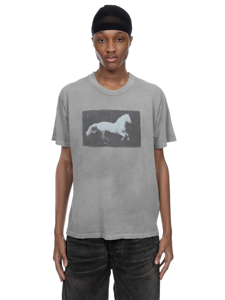 KONOOT Retro Neckline Worn Casual Tee