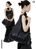 BINGBONG Soft Large Capacity Tote Bag Simple Messenger Bag