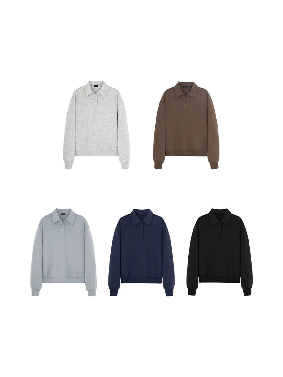 PLUS NO LOGO Wear-resistant Silky Casual Sweater
