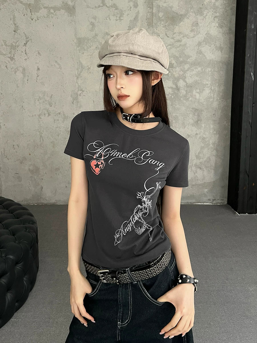 404MOB Slim Shoulder Slim Short Tee