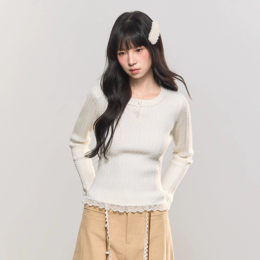 Umoumo Sweet and Gentle Knitted Cape Sweater
