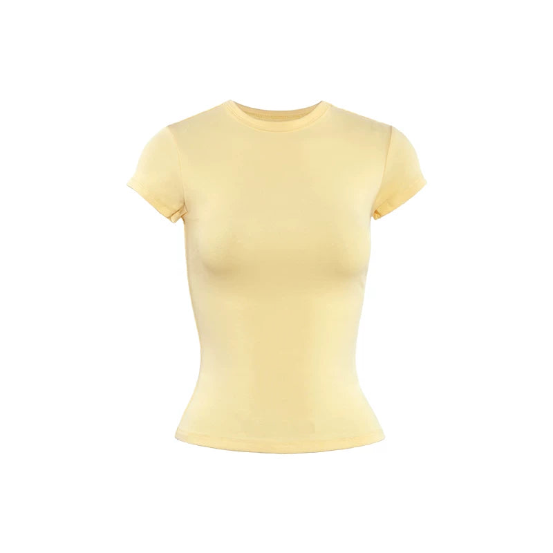 Audwyn Crew Neck Slim Skinny Versatile Tee