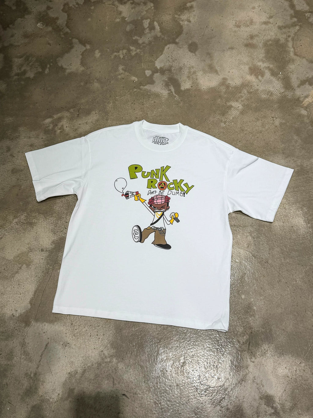 DKNT Alphabet Portrait Print Casual Tee
