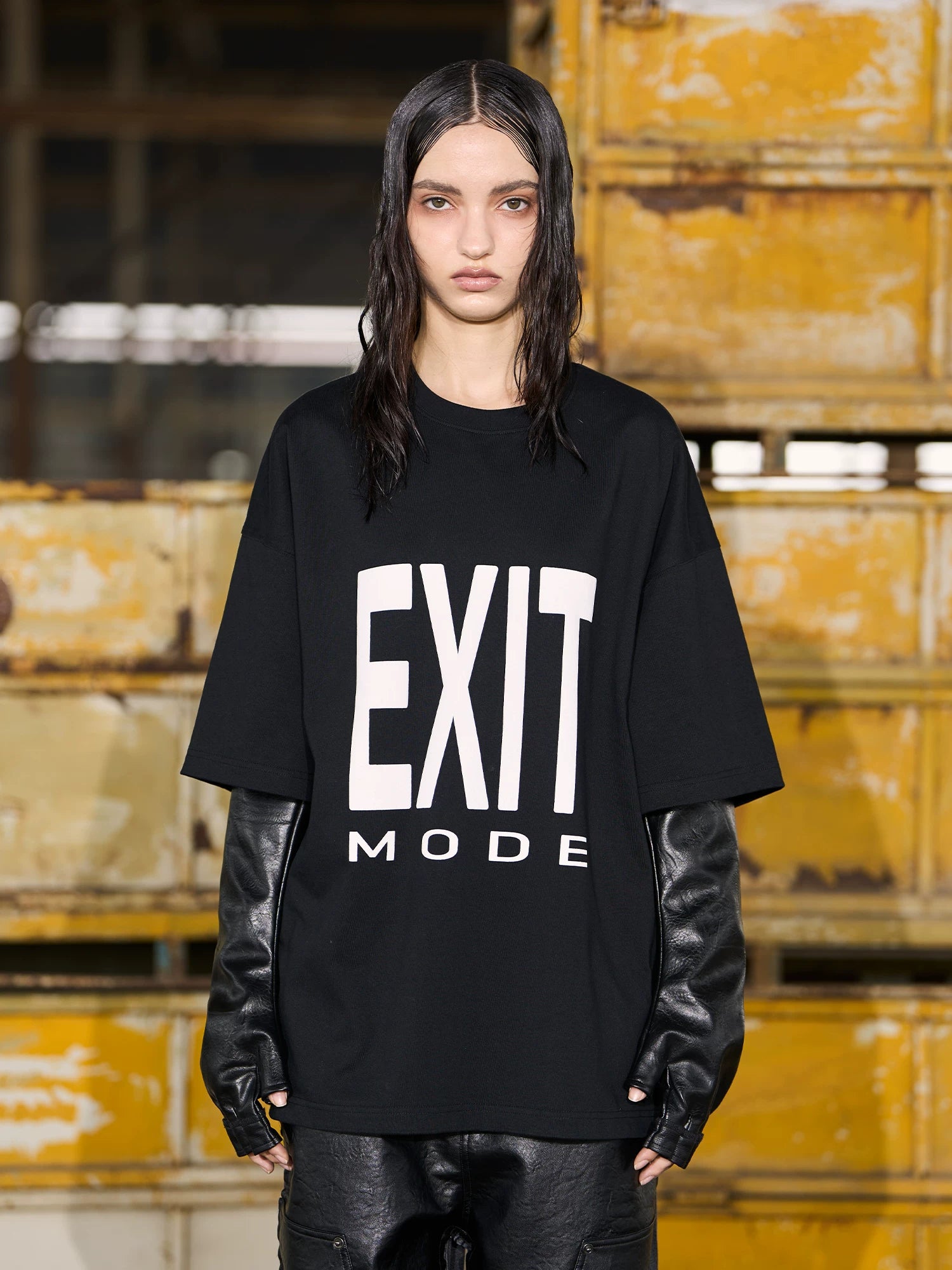 BLINDNOPLAN Basic Large Logo Printing Casual Tee